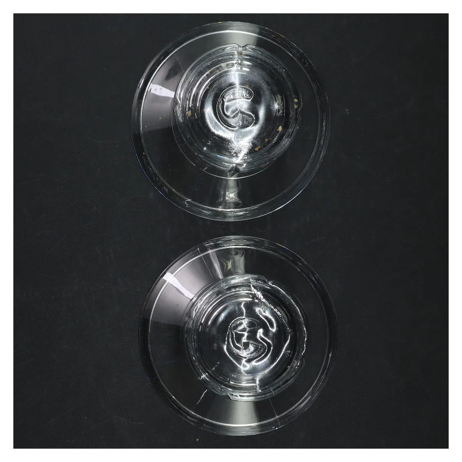 Glaslysestager fra Rosendahl (str. H. 6,5 cm ø. 10,5 cm)