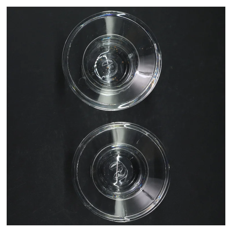 Glaslysestager fra Rosendahl (str. H. 6,5 cm ø. 10,5 cm)