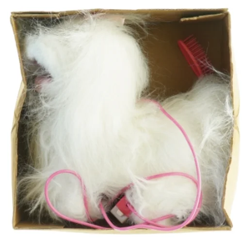 Vintage kabelstyret Hundehvalp fra Top Toy (str. 23 x 23 cm)