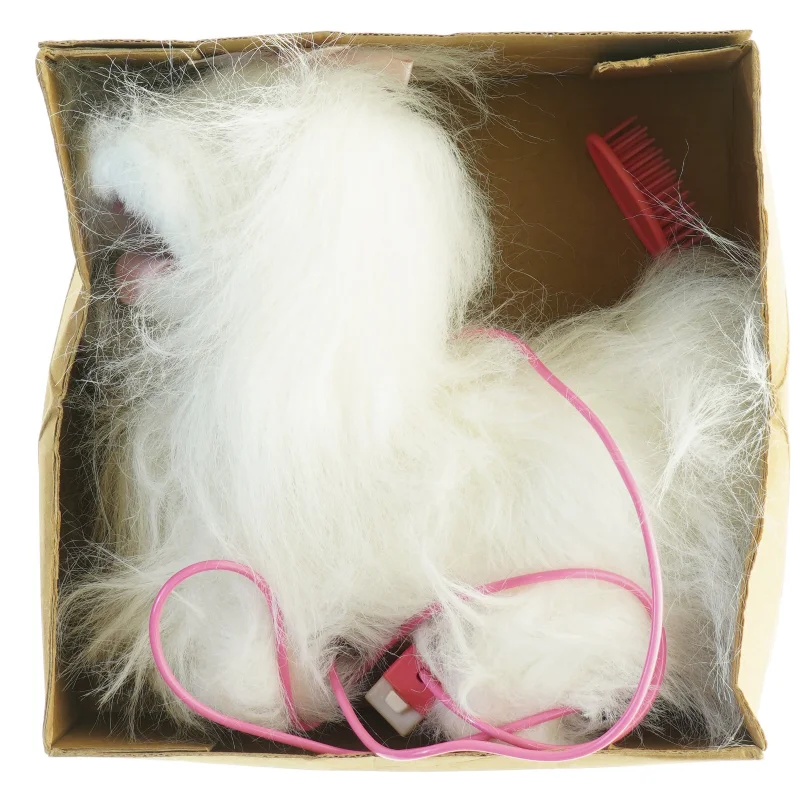 Vintage kabelstyret Hundehvalp fra Top Toy (str. 23 x 23 cm)