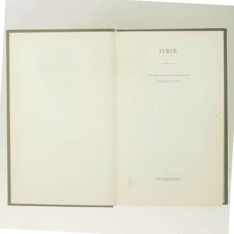 Lyrik af Jørgen Sonne (Bog)