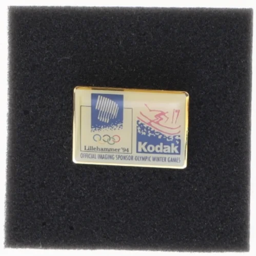 Lillehammer 1994 Olympiske Lege Kodak Sponsor Pin (str. 3,5 x 2,5 cm)
