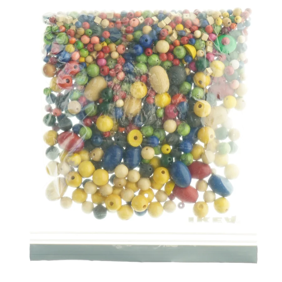 Blandede retro træperler