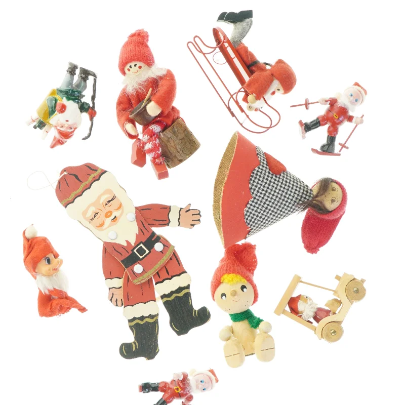 Julepynt (str. 10 x 10 cm. 17 x 10 cm)