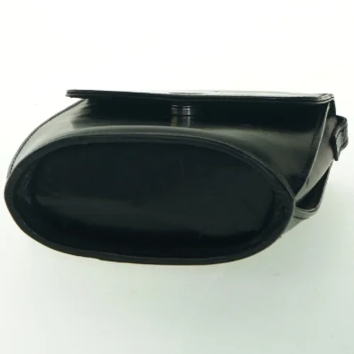 Sort læder skuldertaske fra Monroe (str. 19x18 cm)