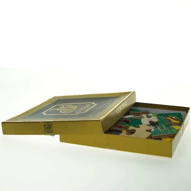 Vintage træpuslespil (str. , cm)