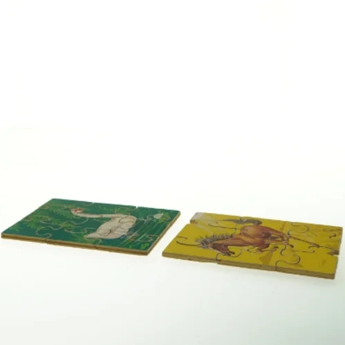 Vintage træpuslespil (str. , cm)