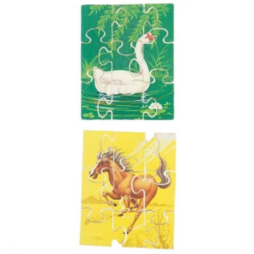 Vintage træpuslespil (str. , cm)