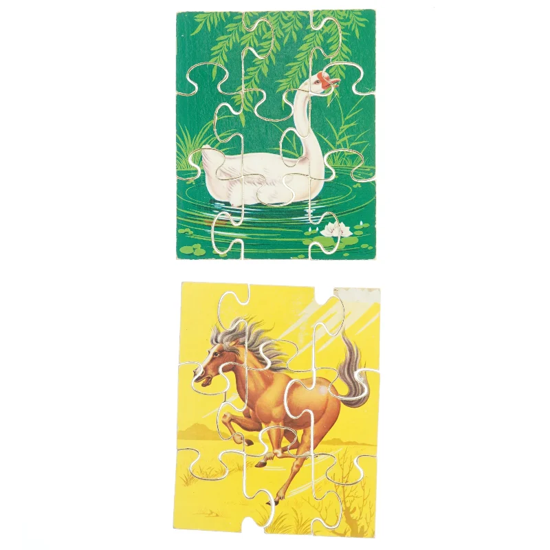 Vintage træpuslespil (str. , cm)