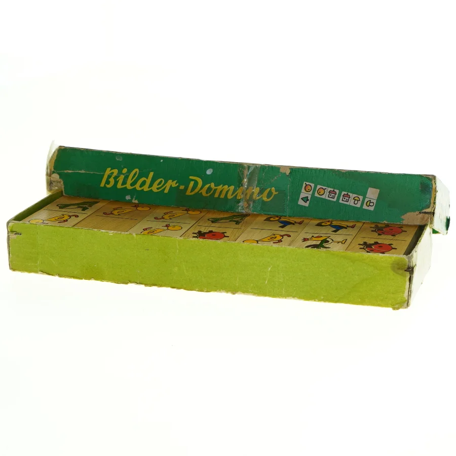Retro Bilder-Domino Spil (str. 25 x 8,5 cm)