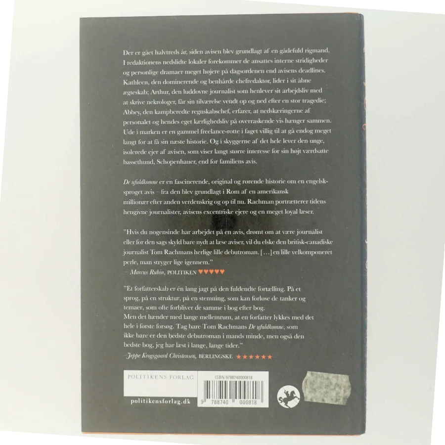 De ufuldkomne af Tom Rachman (Bog)