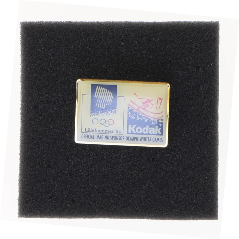 Lillehammer 1994 Olympiske Lege Kodak Sponsor Pin (str. 3,5 x 2,5 cm)