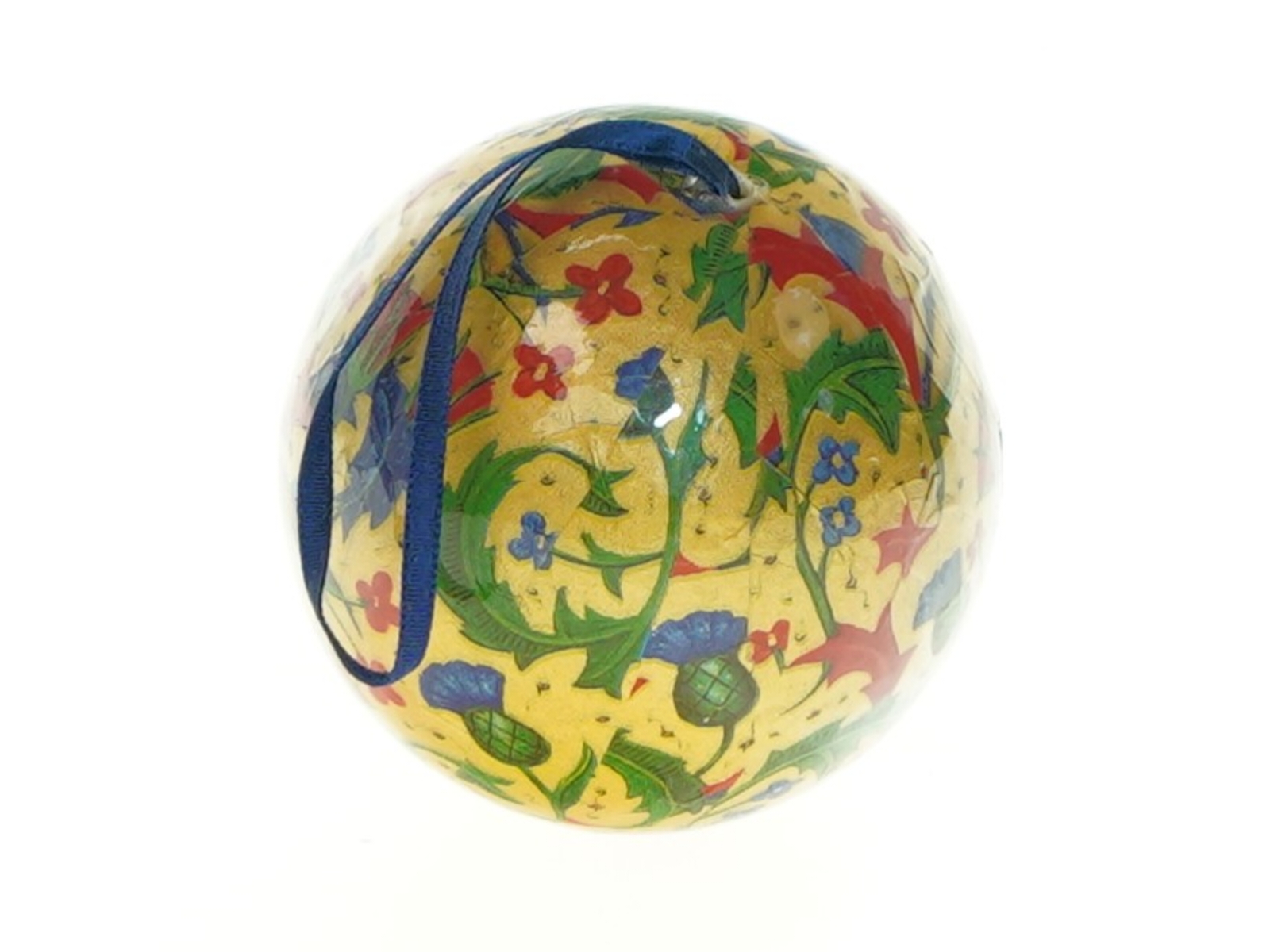 Dekoreret jule kugle (str. Diameter 7)