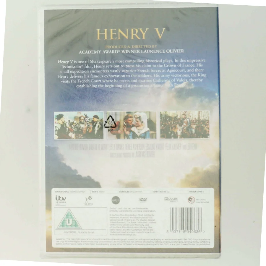 'Henry V' dvd fra ITV Studios