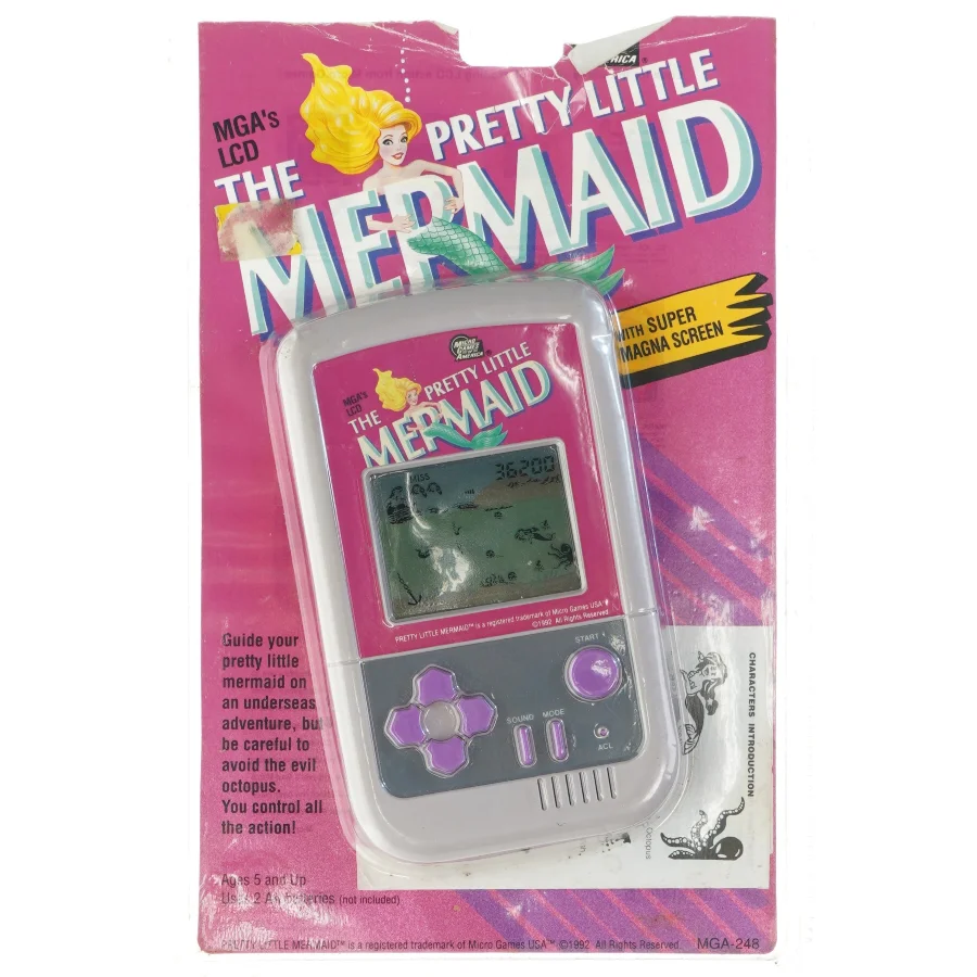 Bipbip spil “The Pretty Little Mermaid” fra Micro Games Usa (str. 15 x 10 cm)