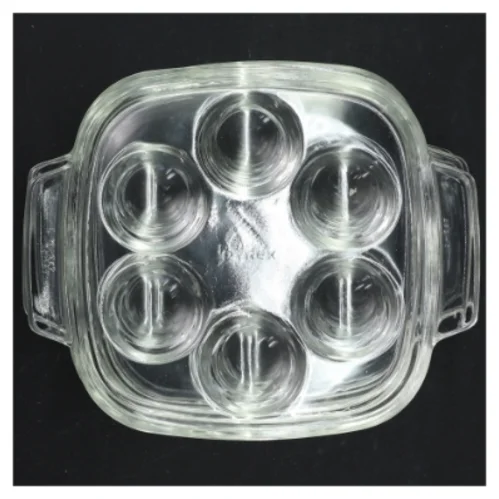 6 stk. Pyrex snegle tallerkener (str. 14 x 14 cm)