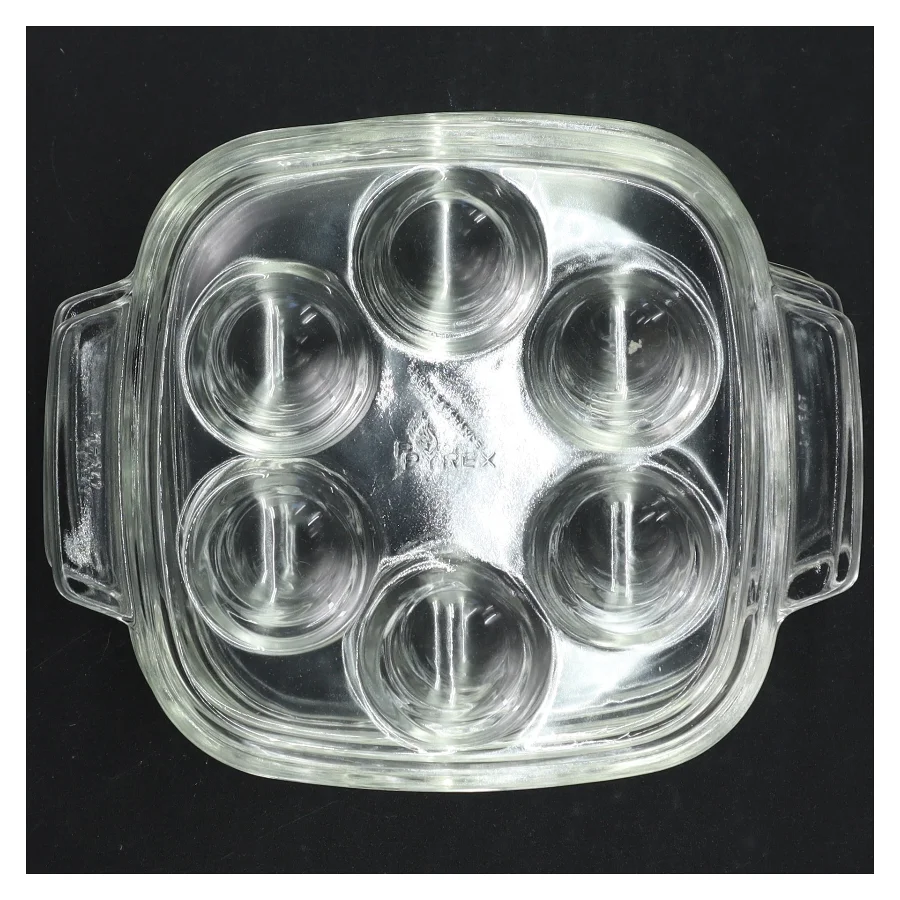 6 stk. Pyrex snegle tallerkener (str. 14 x 14 cm)