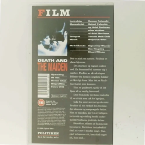 Death and the maiden (vhs)