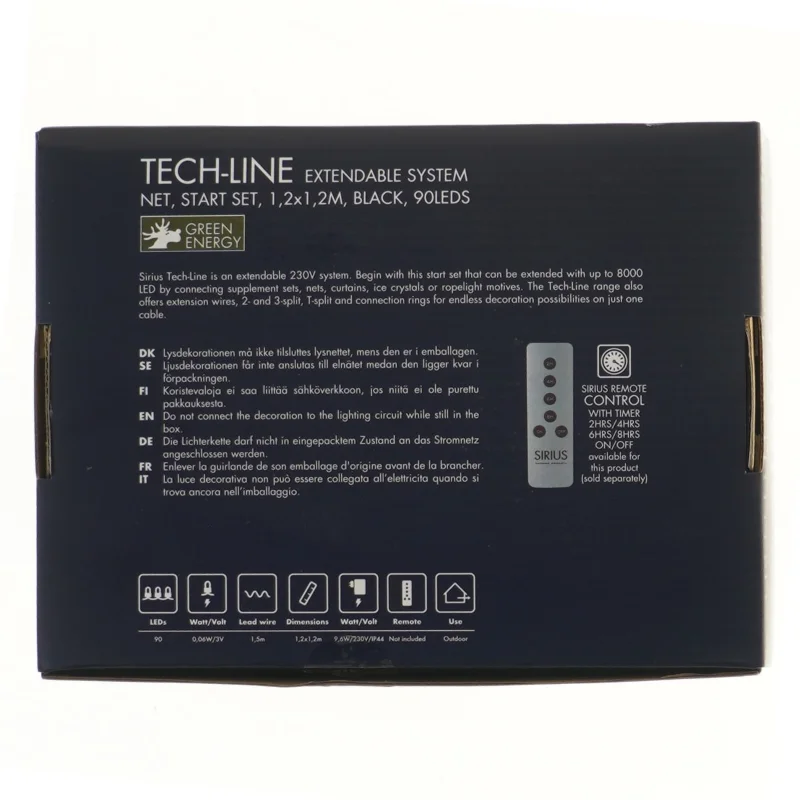 Sirius Tech-Line LED lyskæde net (str. 120x120 cm)