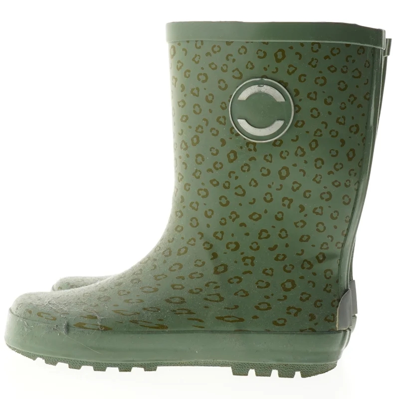 Gummistøvler med leopardprint fra Mikk-line (str. 32 )