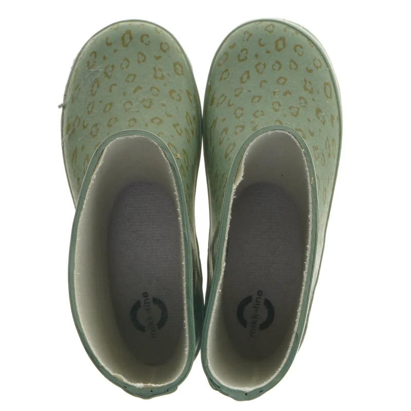 Gummistøvler med leopardprint fra Mikk-line (str. 32 )