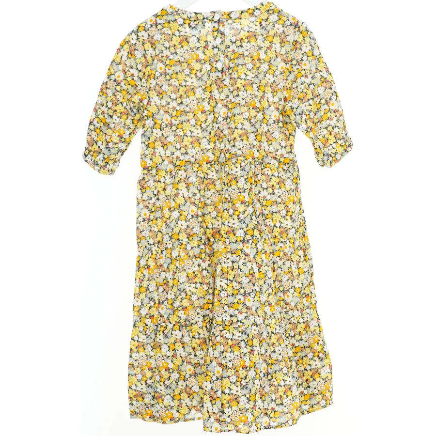 Blomstret kjole med trekvart ærmer fra Name It (str. 128) 