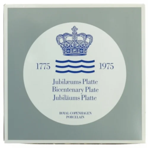 Royal Copenhagen Jubilæumsplatte fra Royal Copenhagen (str. Diameter 18 cm)