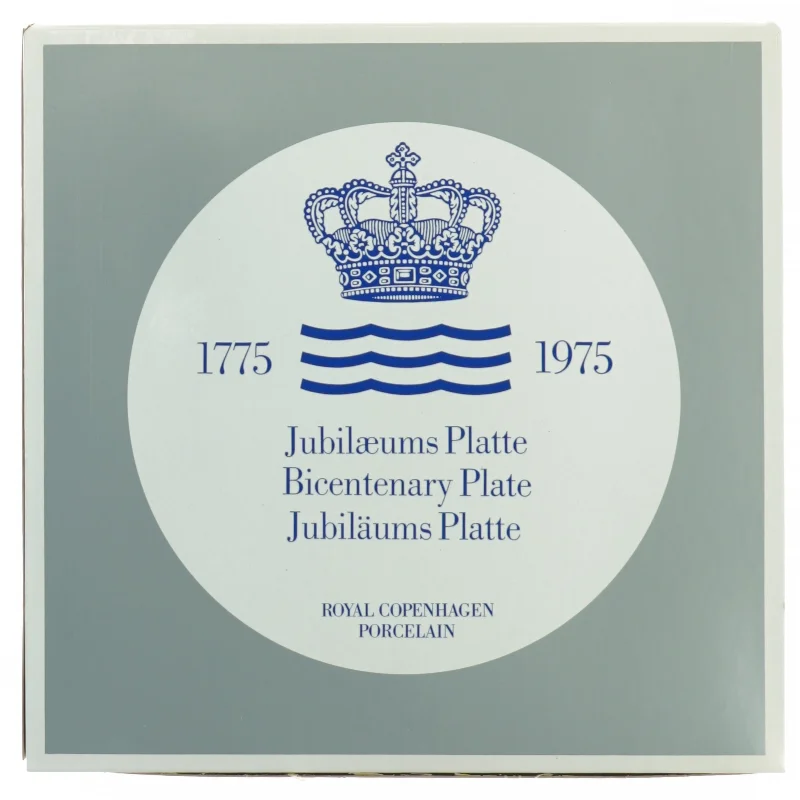 Royal Copenhagen Jubilæumsplatte fra Royal Copenhagen (str. Diameter 18 cm)