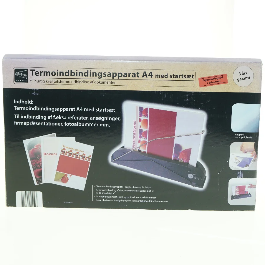 Termobindingsapparat A4 med start sæt (str. 40 x 10 cm)
