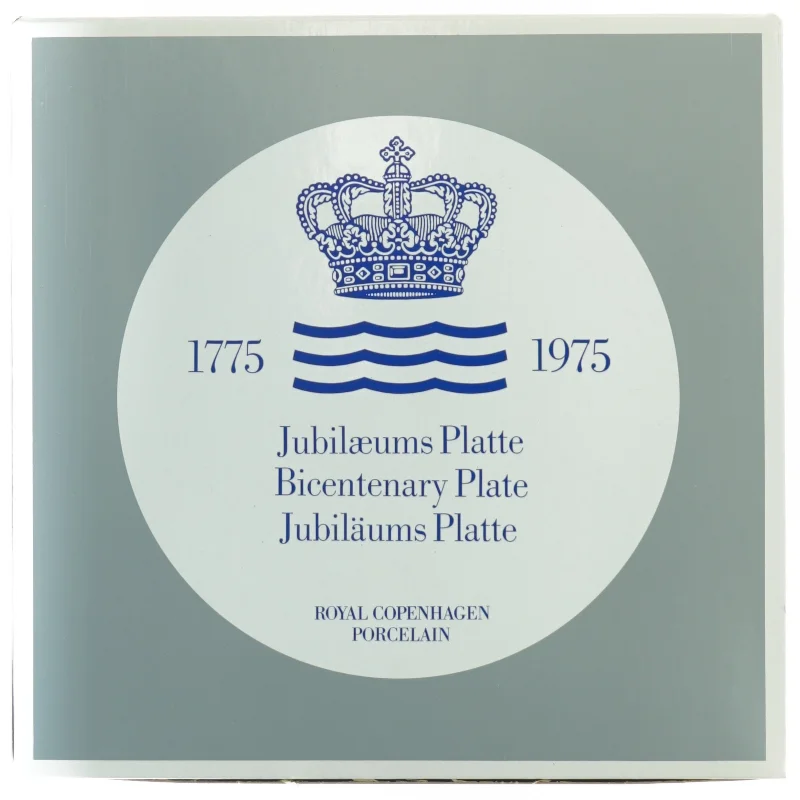 Royal Copenhagen Jubilæumsplatte fra Royal Copenhagen (str. Diameter 18 cm)