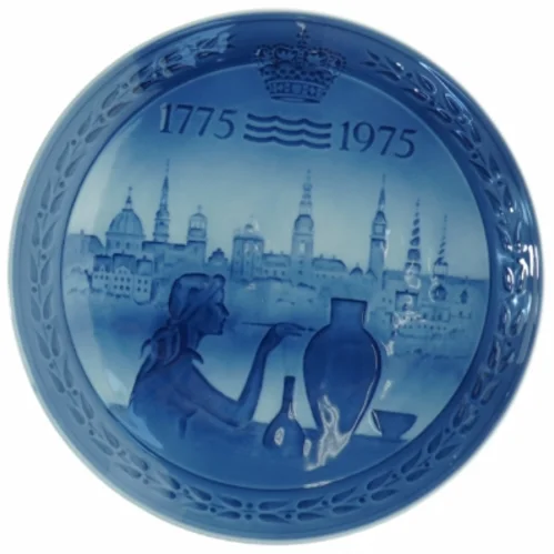 Royal Copenhagen Jubilæumsplatte fra Royal Copenhagen (str. Diameter 18 cm)
