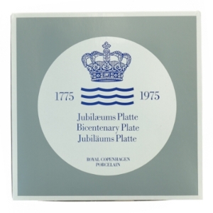 Royal Copenhagen Jubilæumsplatte fra Royal Copenhagen (str. Diameter 18 cm)