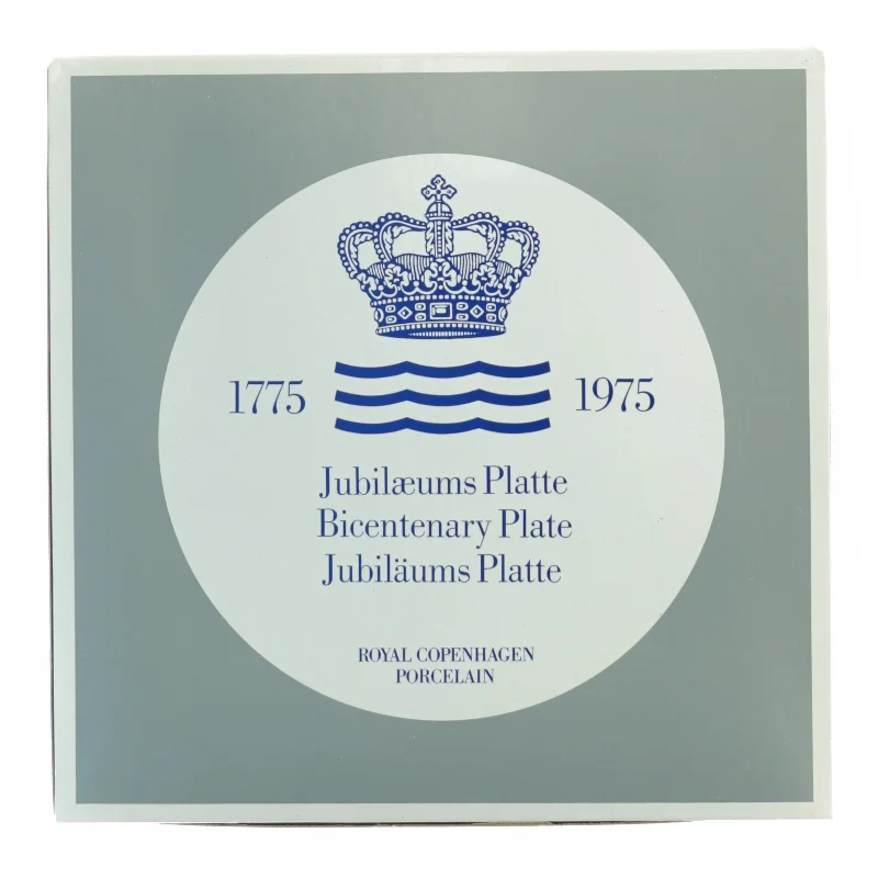 Royal Copenhagen Jubilæumsplatte fra Royal Copenhagen (str. Diameter 18 cm)