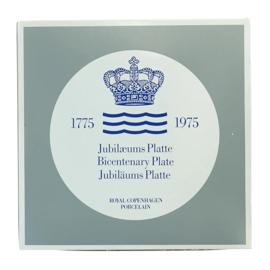 Royal Copenhagen Jubilæumsplatte fra Royal Copenhagen (str. Diameter 18 cm)