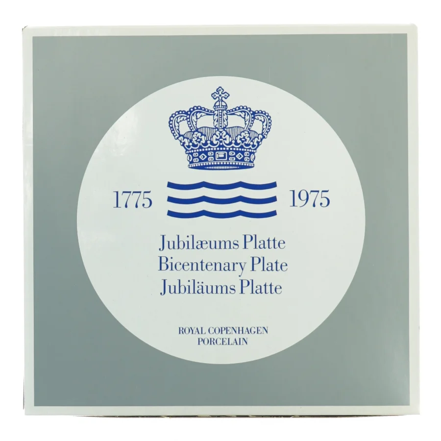 Royal Copenhagen Jubilæumsplatte fra Royal Copenhagen (str. Diameter 18 cm)