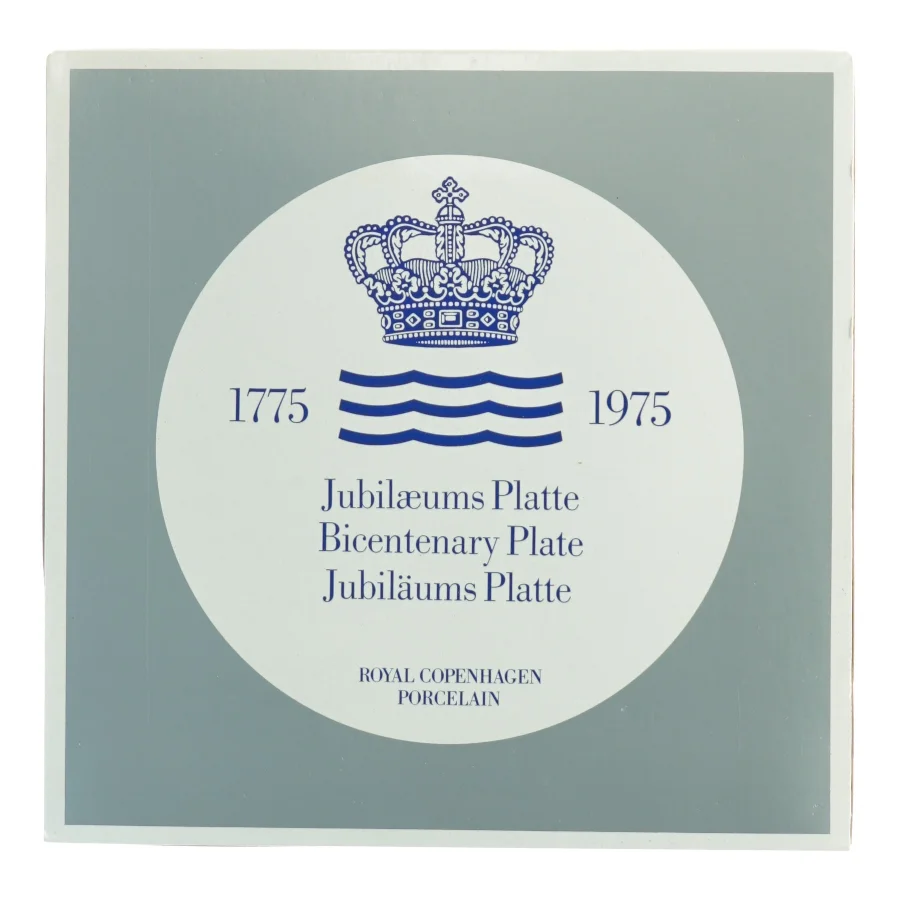 Royal Copenhagen Jubilæumsplatte fra Royal Copenhagen (str. Diameter 18 cm)