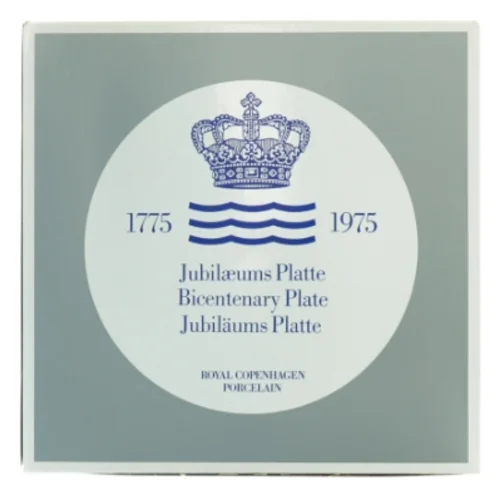 Royal Copenhagen Jubilæumsplatte fra Royal Copenhagen (str. Diameter 18 cm)
