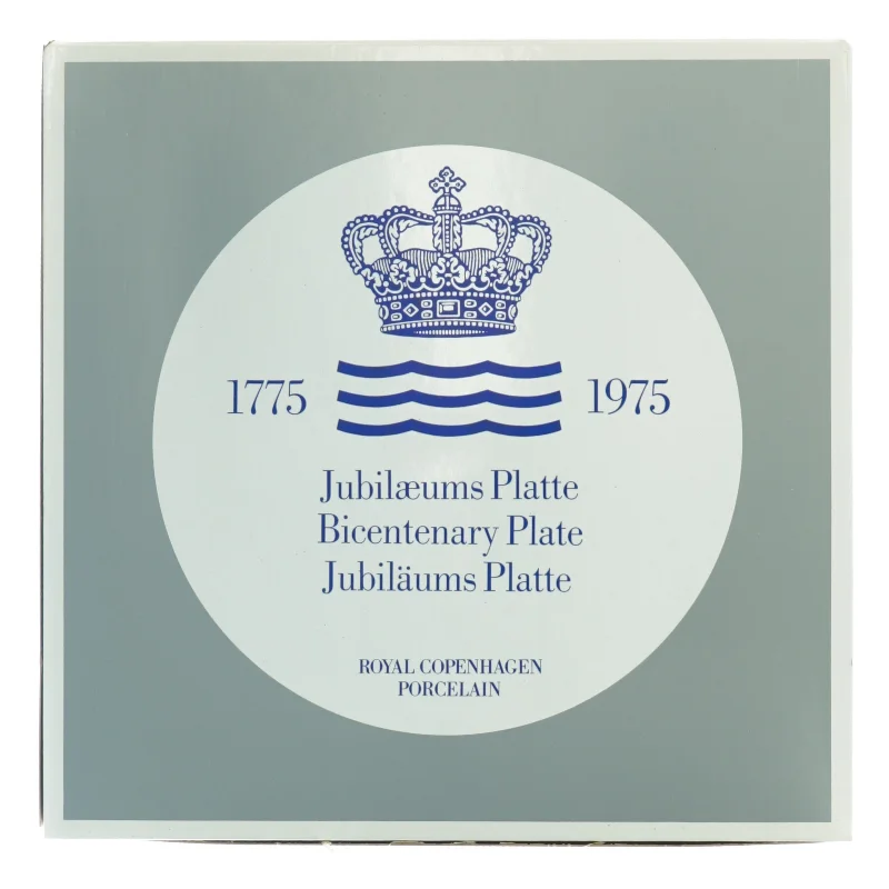 Royal Copenhagen Jubilæumsplatte fra Royal Copenhagen (str. Diameter 18 cm)