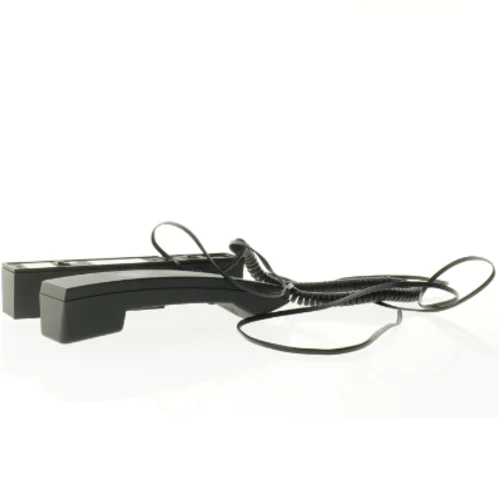 Sort fastnettelefon til væg (str. 23 x 5 cm)