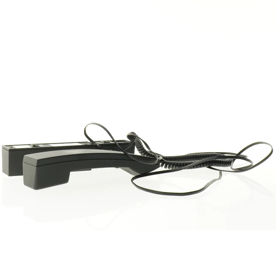 Sort fastnettelefon til væg (str. 23 x 5 cm)