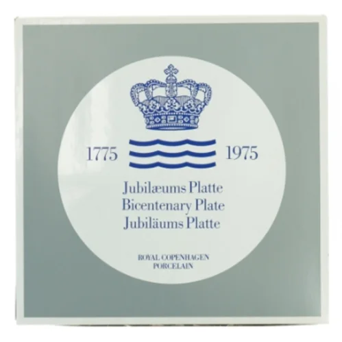 Royal Copenhagen Jubilæumsplatte fra Royal Copenhagen (str. Diameter 18 cm)
