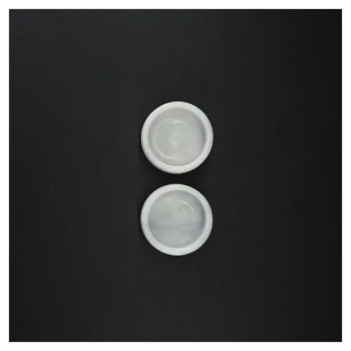 Hvide marmorskåle (str. 7 x 3 cm)