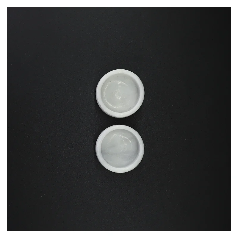 Hvide marmorskåle (str. 7 x 3 cm)