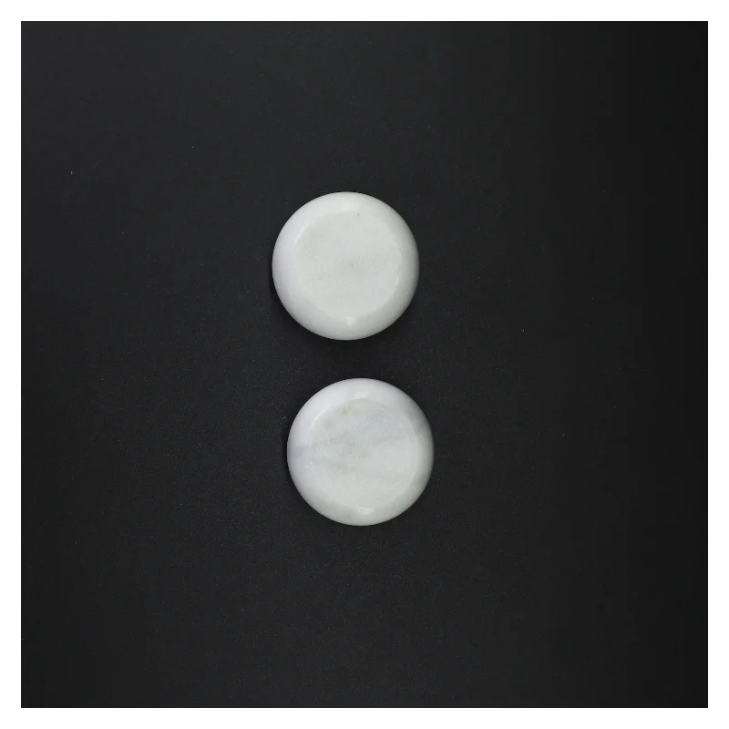 Hvide marmorskåle (str. 7 x 3 cm)