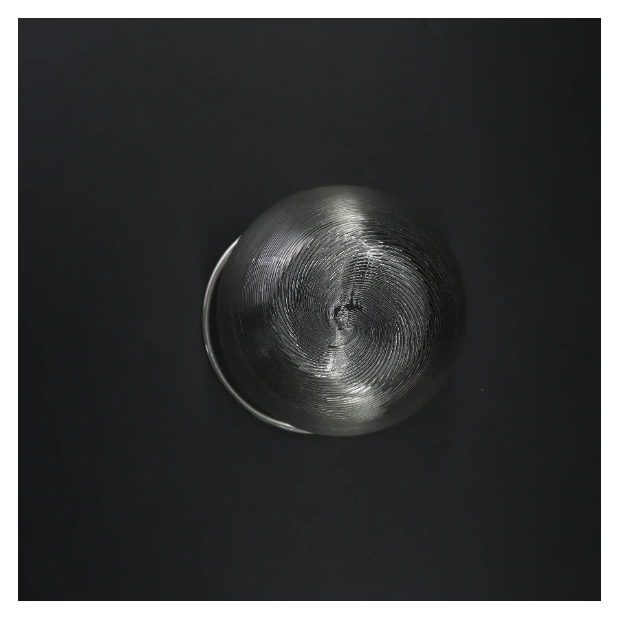 Glasspand med hank (str. 14 x 13 cm)
