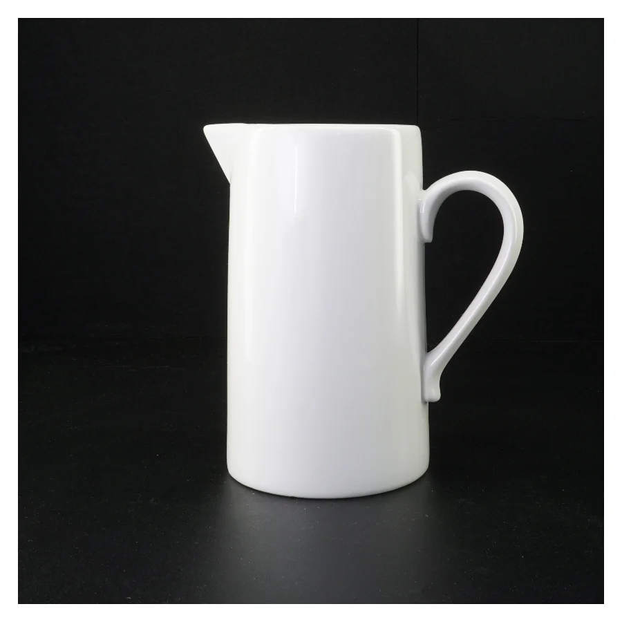 Hvid porcelænkande (str. 20 x 16 cm)