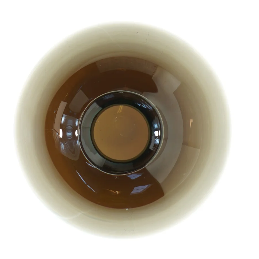 Brun glasvase (str. 20 x 20 cm)