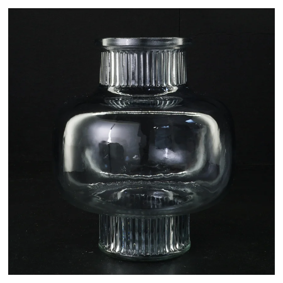 Glasvase (str. 20 x 18 cm)