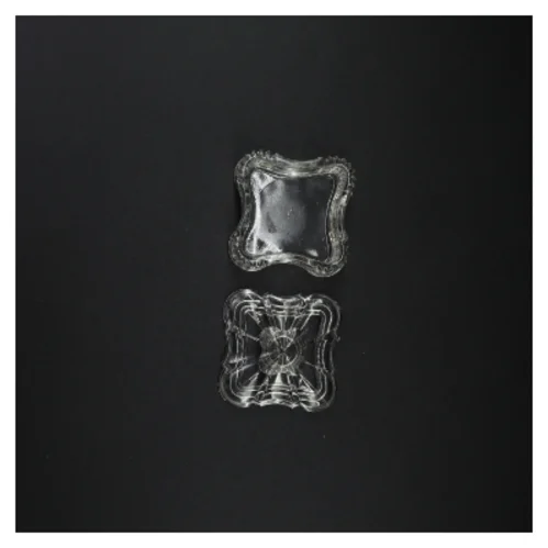 Krystalglas æske med låg (str. 8 x 4 cm)