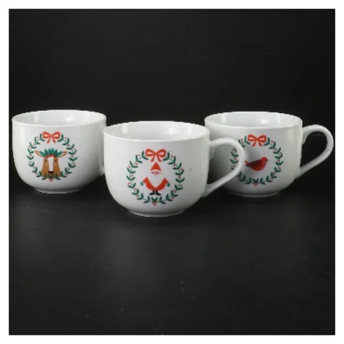 Julekrus sæt med motiver fra Tiger (str. 3 styk, ø 11 cm)